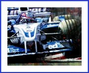 POSTER Montoya close 2002 BMW Williams
