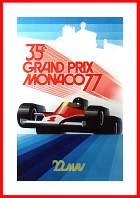 Kunstdruck Plakat Monaco 1977 Mclaren 140