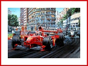 Wat 180 Schumacher Poster Monaco 1999 Ferrari F1