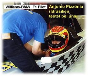 Rennfahrerschule Pizzonia bei Testfahrt