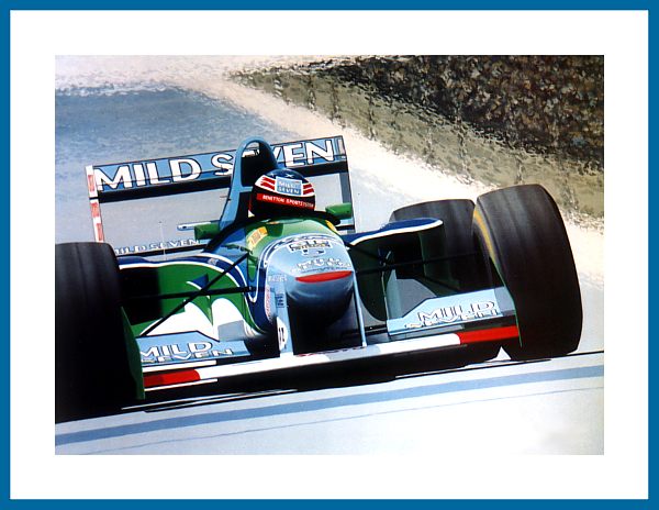 Schumi 1994 Poster Benetton Formel 1 Sieg