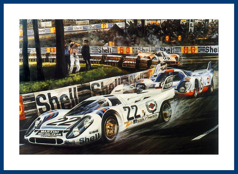 Le Mans 1971  Martini Sieg Porsche 917 K Poster 