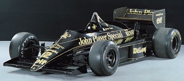 F1 LOTUS JPS Senna Vermietung Showcar