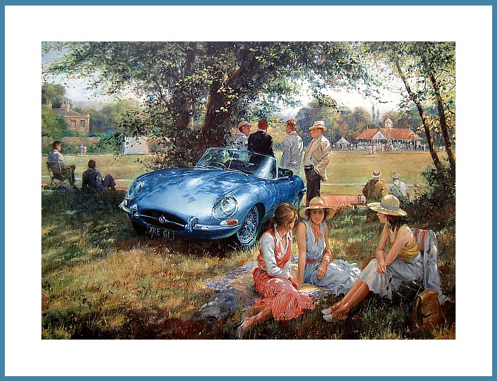 Poster Jaguar E Type Serie 1 Cabriolet
