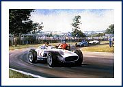 Fangio Mercedes F1 1955 Argentinien GP POSTER