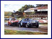 Goodwood TT POSTER Ferrari 250 SWB Sieger Autogramm Rob Walker