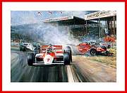 John Watson Donington McLaren MP4 Sieg Signatur Autogramm