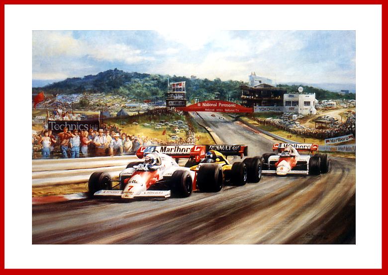 Sammler Poster Mit Niki Lauda U Alain Prost Autogramm Mclaren Porsche Tag Turbo Formel 1 Fotos Bild Buch