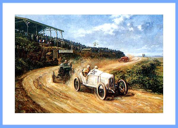Druck Bild Poster Mercedes Lautenschlager Sieg 1914 Grand Prix Lyon