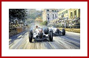 Monaco 1937 Mercedes POSTER Caracciola Brauchitsch