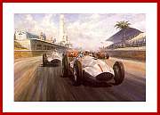 Tripolis 1939 Hermann Lang Mercedes W165 Kunst Druck Bild