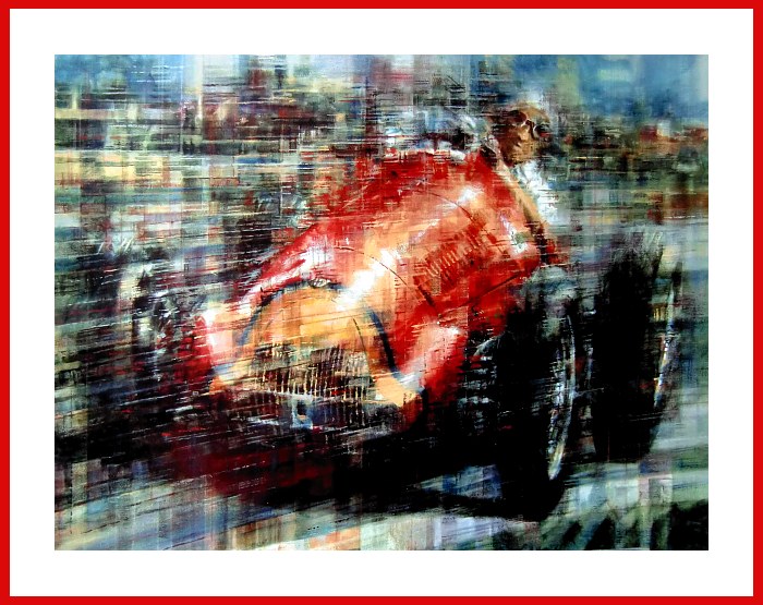 Alfa Romeo Formula 1 Alfetta Fangio close Poster