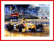 HH Frentzens Monza Formel 1 POSTER Triumph Jordan 1999 signiert