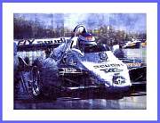Keke Rosberg Williams F1 Sieg1982 Autogramm siegnierterKunst Druck