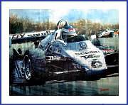 POSTER Keke Rosberg Williams Sieg Dijon 1982