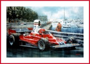 Poster Bild Ferrari 1975 1976 1977 Niki Lauda