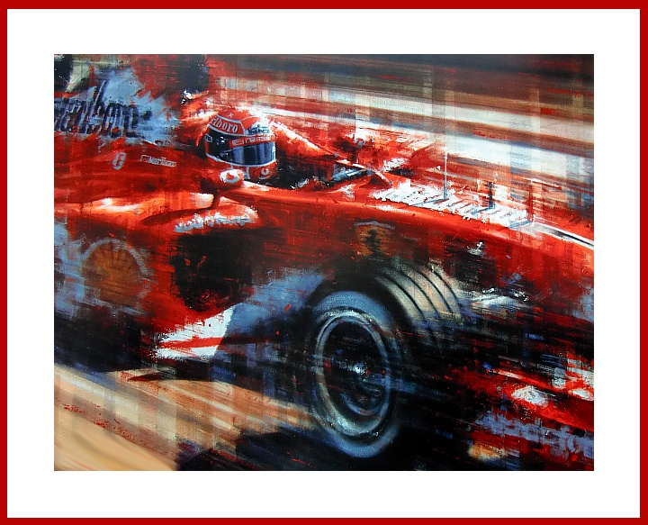 Ferrari Formel 1 Poster Michael Schumacher Ferrari Cockpit