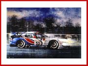 Dodge Chrysler Viper GTS R Le Mans 1998 Kunst Druck mit Autogramm Donohue Bell Drudi