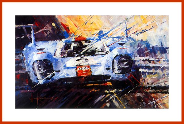 Motorsport Art print Porsche 917K Gulf Monza 1971