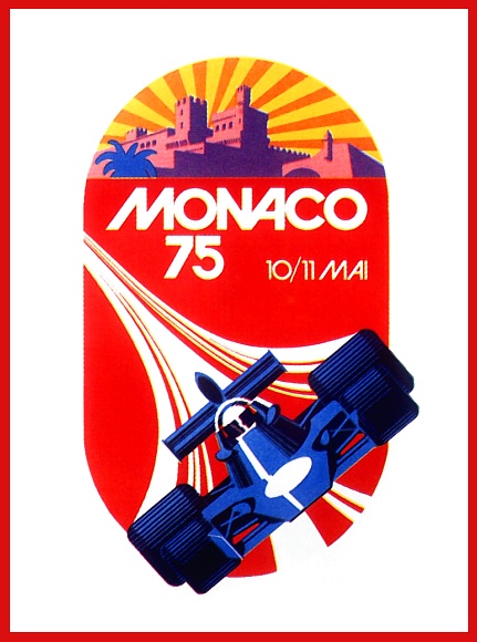 Kunstdruck Plakat Monaco 1975 Stewart