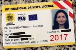 Internat Rennlizenz FIA D Kundin aus  NL