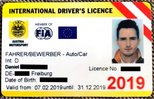 Lizenz 2019 FIA Int-D DR 300swz