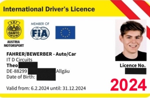 Rennlizenz 2024 FIA Int D beantragen C