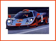 LeMans McLaren F1  GTR Gulf Poster
