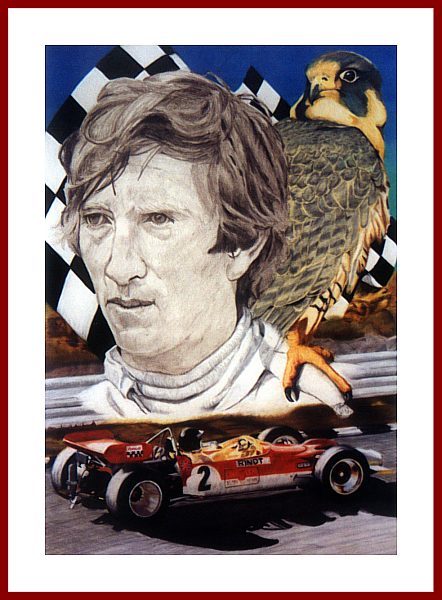 Jochen Rindt Portrait Poster Lotus Formel 1 1969 Watkins Glen