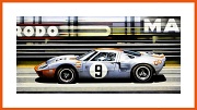 Ford GT40 1968 Sieg Poster 24h Le Mans