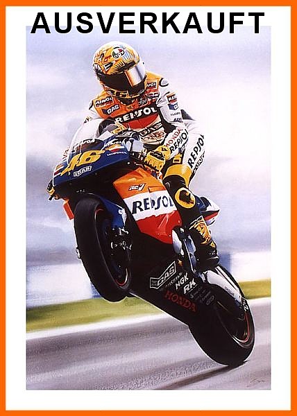 Poster Vanentino Signatur Moto GP 2002