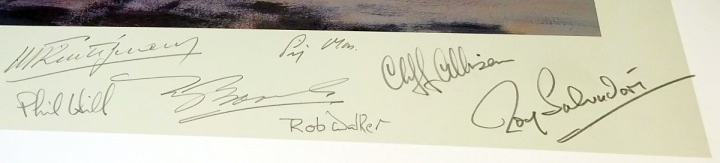 Signatur Brabham Cooper 1959 extra Autogramme