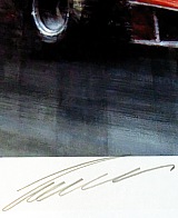 Signatur Niki Lauda Ferrari 312 T 1975 Autograph phfoto
