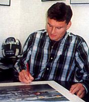Signieren Autogramm David Coulthard 1995 Karte Bild Poster