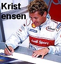 Signieren Kristensen Audi Le Mans 125