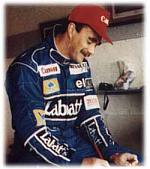 Nigel Mansell Signatur Poster Autogramm