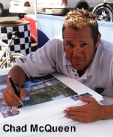 Autogramm Unterschrift McQueen am Le Mans 1970 Film Poster Druck Bild Karte