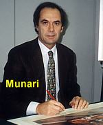 Autogramm Foto Signieren Sandro Munari am Poster Ferrari 312 PB