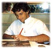 Ayrton Senna Autogramm Foto Poster Kunstdruck