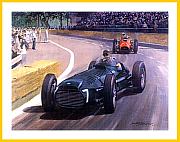 BRM V16 1953 Juan Manuel Fangio print Bild Druck