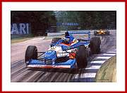 Gerhard Berger Atuomgramm Benetton Sieg Hockenheim 1997 Poster Kunstdruck