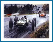 Coventry Climax Lotus 25 Poster Clark Spa Formel 1 1963