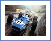 Jackie Stewart POSTER Matra Nuerburg Formel 1 1968