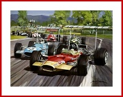 Jochen Rindt Brabham Repco F1 Poster Mexico GP 1968