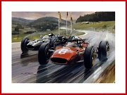 Jochen Rindt Cooper Spa 1966 Formel 1 Rennen POSTER