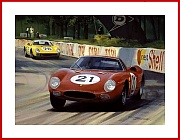 Jochen Rindt Poster Le Mans Sieg 1965 Foto Ferrari 250 LM