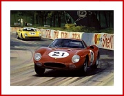Jochen Rindt Poster Le Mans Sieg 1965 Foto Ferrari 250 LM