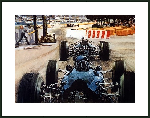 BRM Monaco 1964 Grahamm Hill Foto Poster