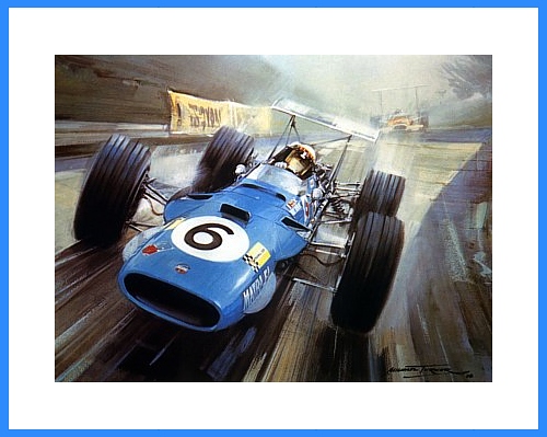 Jackie Stewart Matra Nuerburg 1968 Karussell POSTER