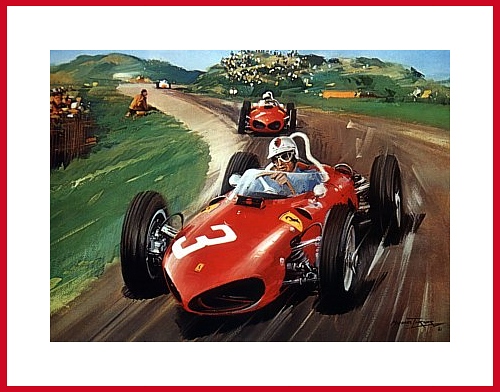Wolfgang von Trips Poster Ferrari Zandvoort 1961